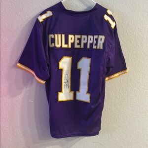 Dante Culpepper autographed Vikings Jersey